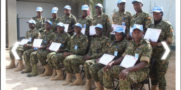 UPDF medics in UN mission in Somalia complete advanced combat medical training to improve battlefield trauma response.