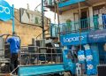 John Hillary Balyejusa the public relations at Lapaire while addressing journalists during the launch